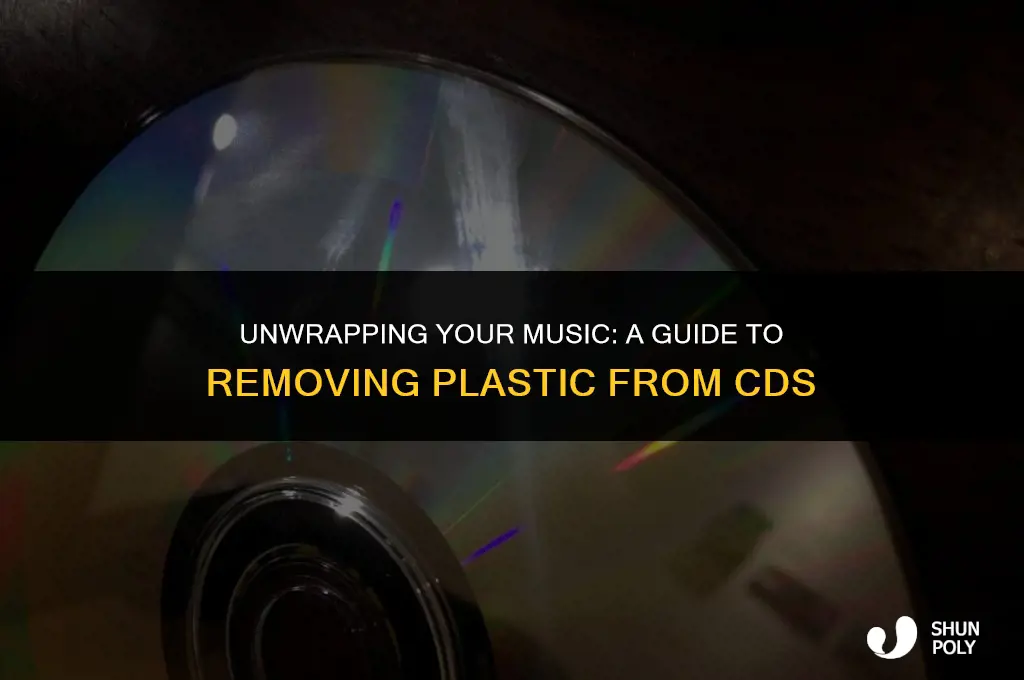 how to take the plastic off a cd