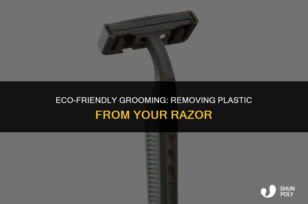 how to take the plastic off a razor