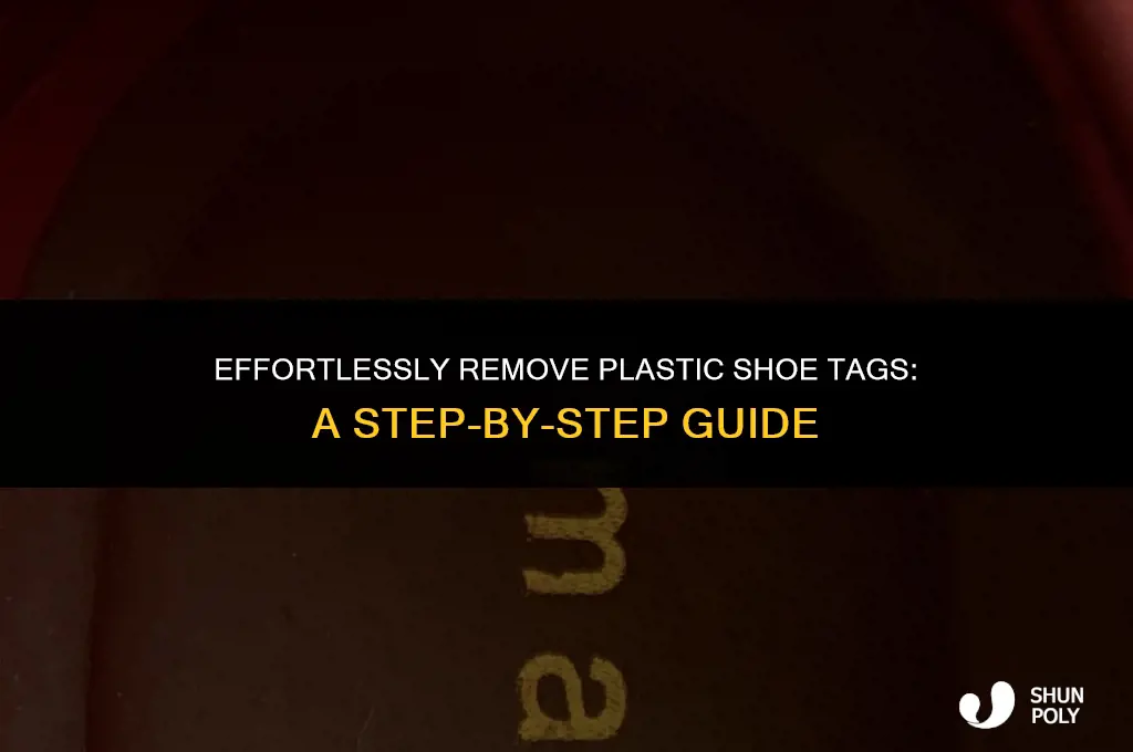 how to take the plastic shoe tags off without breaking