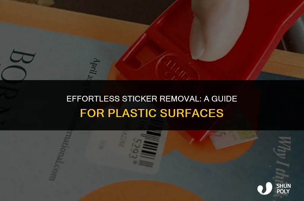 how to take the sticker off plastic