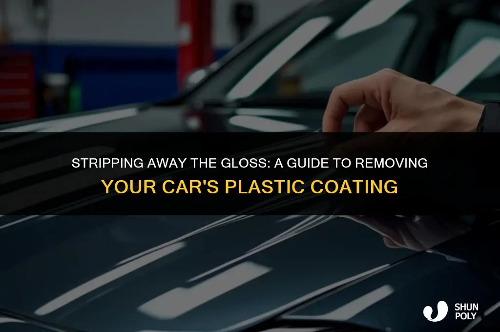 how to take the top plastic coat off a car
