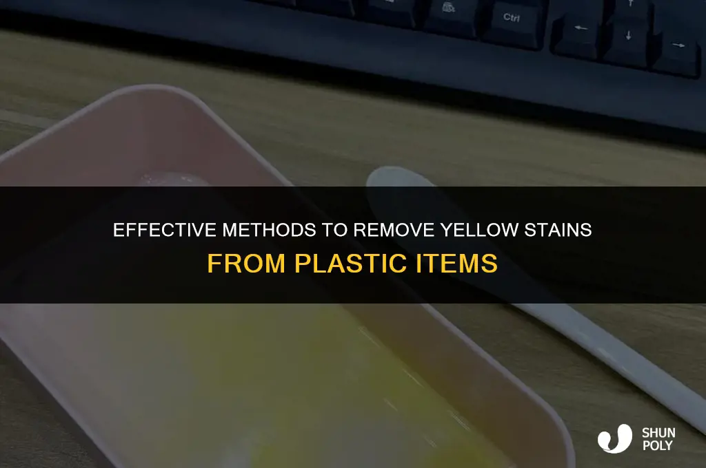 how to take the yellow out of plastic