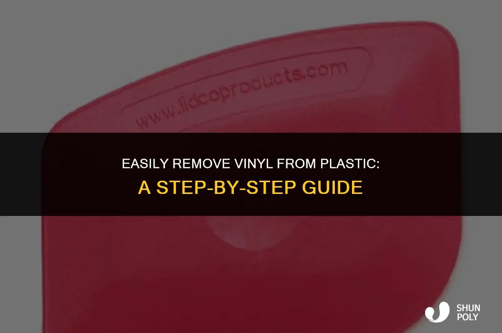 how to take vinyl off plastic