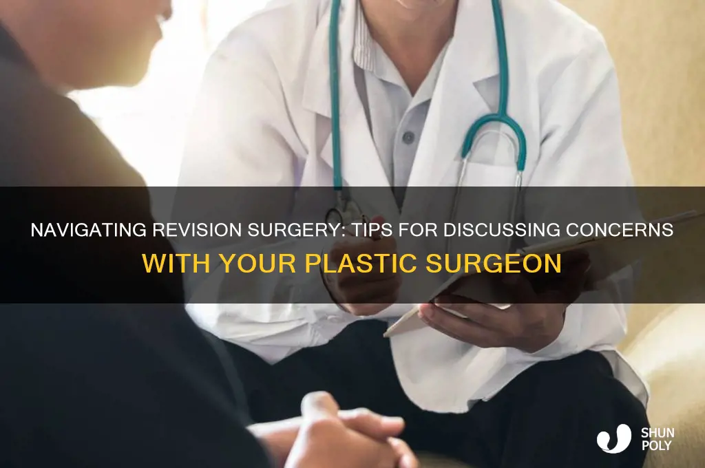how to talk to plastic surgeon about revision
