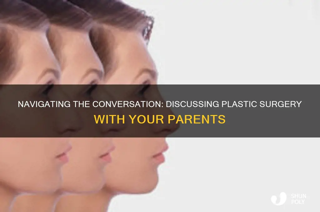 how to talk to your parents about plastic surgery