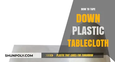 Securing Tablecloths: Tape Techniques for Plastic Covers