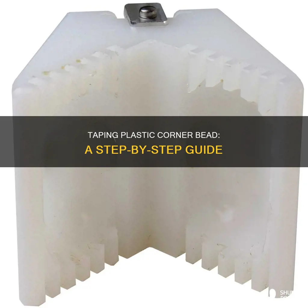 how to tape plastic corner bead