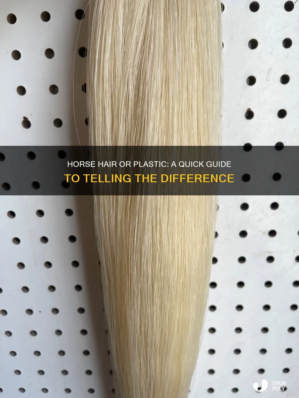 how to tell horse hair from plastic