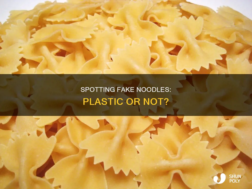 how to tell if noodle is plastic