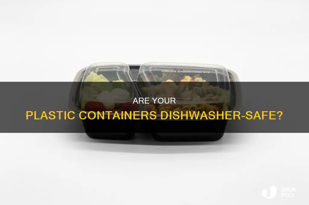 how to tell if plastic container is dishwasher safe
