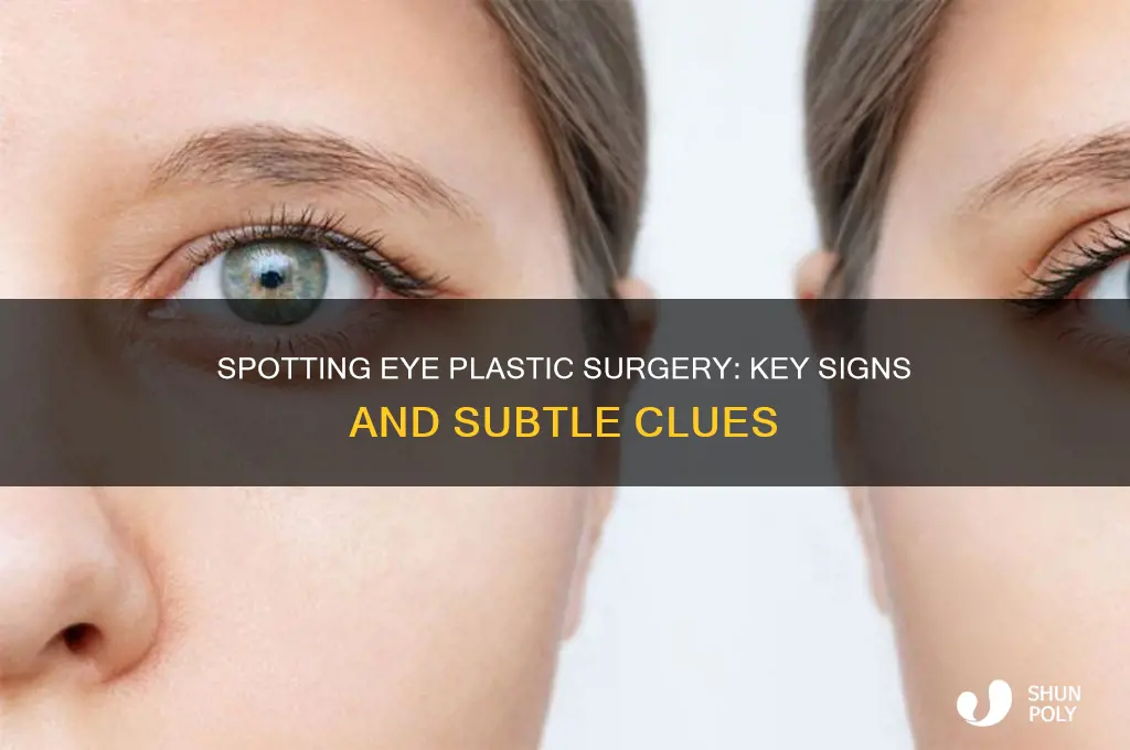 how to tell if someone has eye plastic surgery