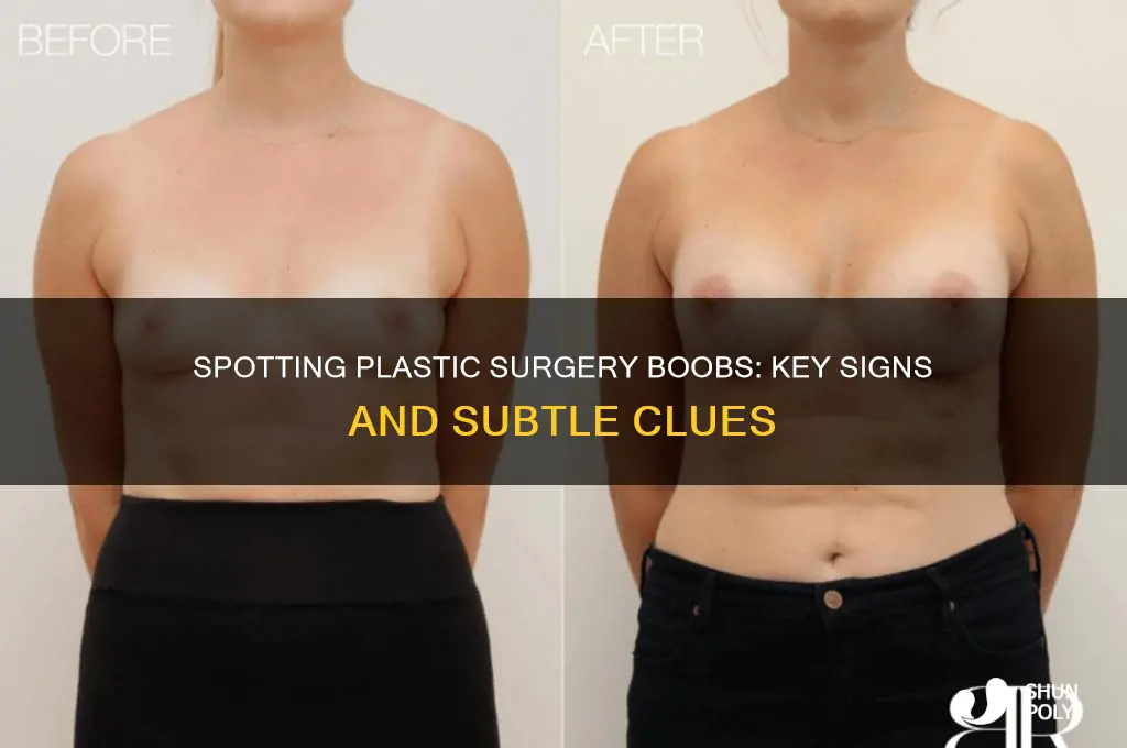 how to tell plastic surgery boobs