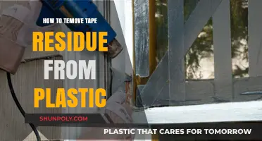 Removing Tape Residue: Plastic-Safe Solutions