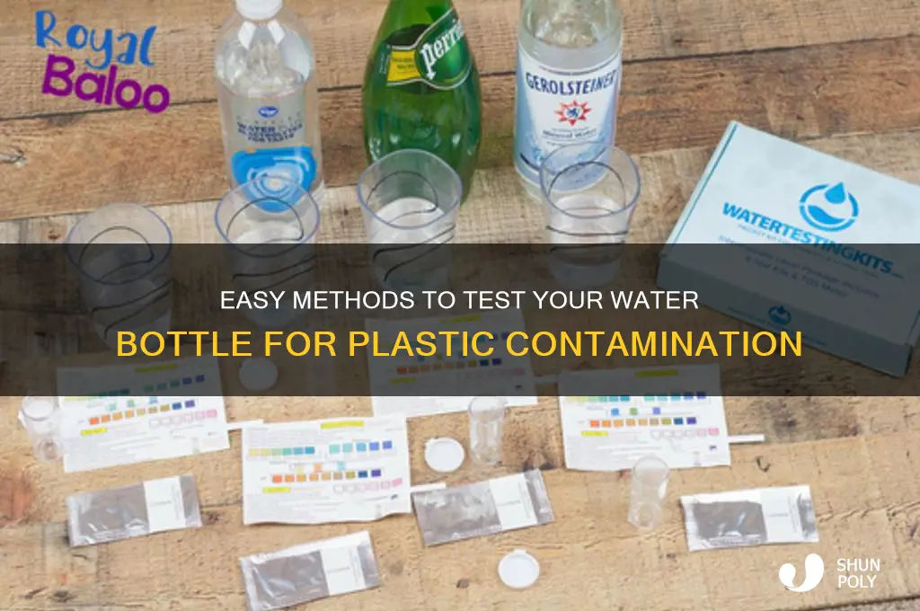 how to test a water bottle for plastic