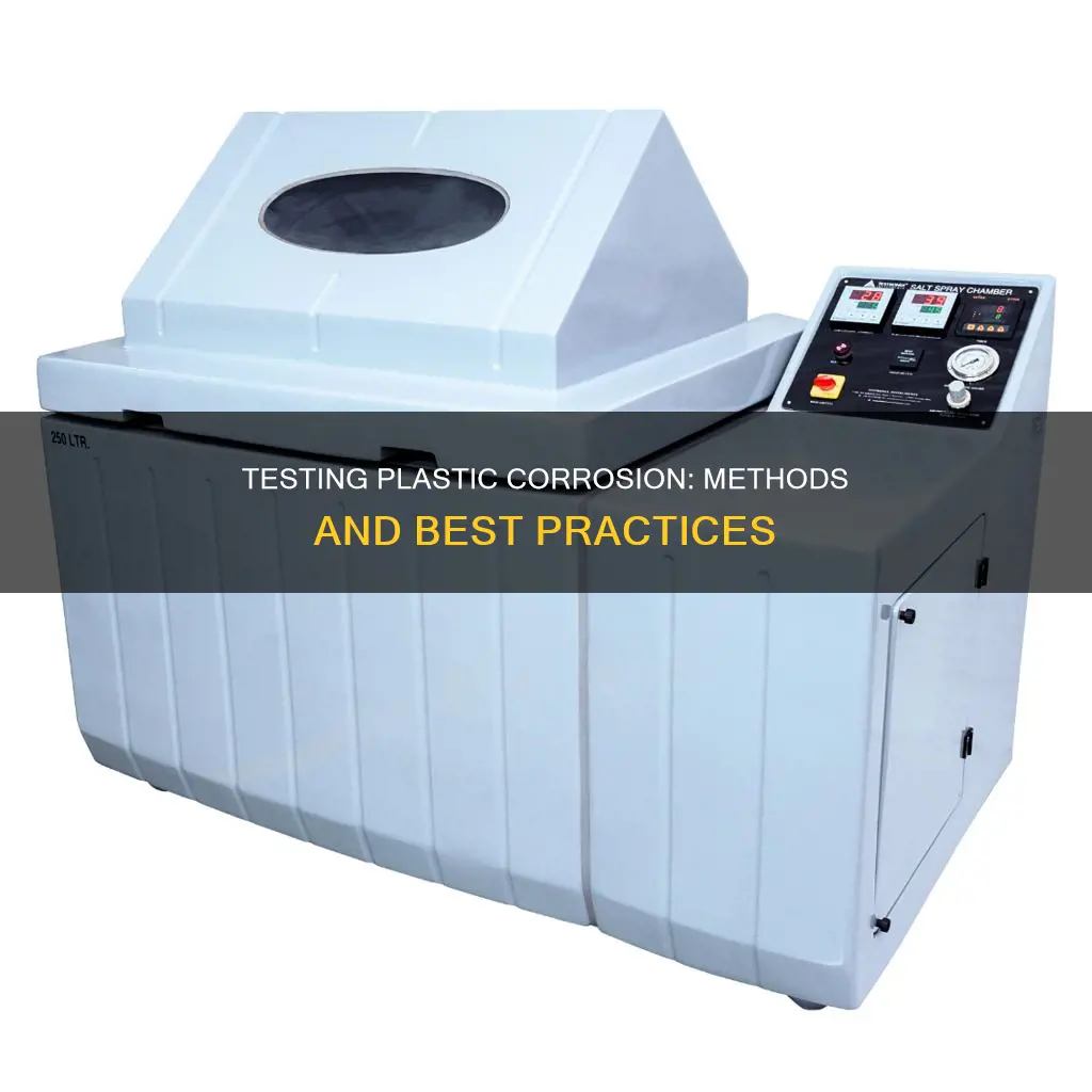 how to test corrosion of plastics