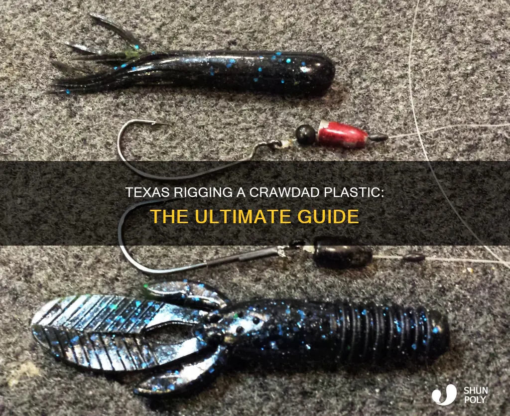 how to texas rig a crawdad plastic
