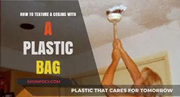 DIY Ceiling Texturing: Easy Plastic Bag Technique for Beginners