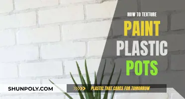 Transforming Plastic Pots: Texturing with Paint