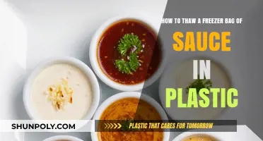 Quickly Thawing Sauce in Plastic Freezer Bags: Safe and Easy Tips