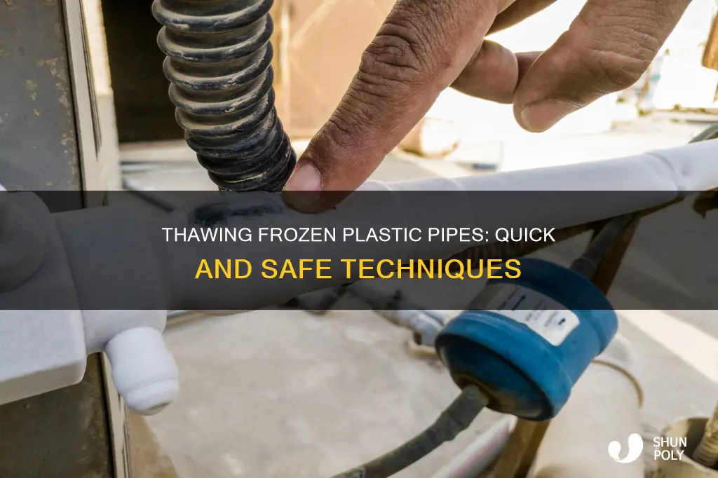 how to thaw frozen plastic pipes