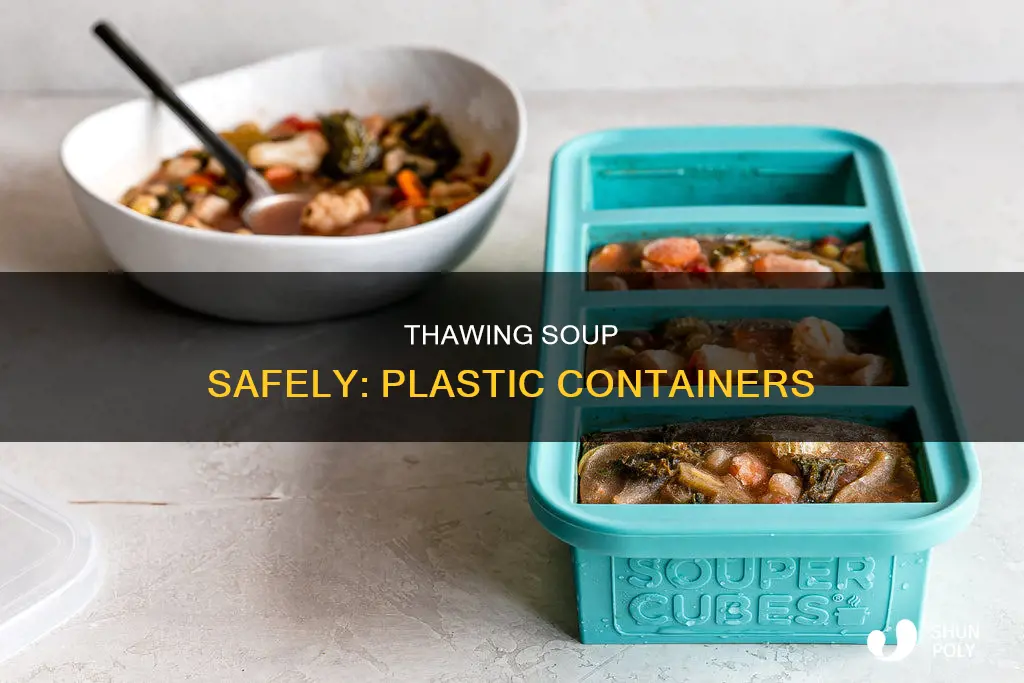 how to thaw soup in plastic