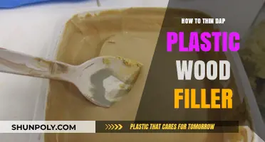 The Best Techniques to Thin DAP Plastic Wood Filler