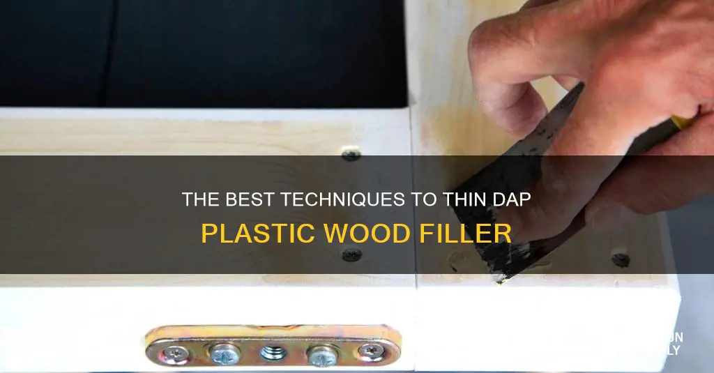 how to thin dap plastic wood filler