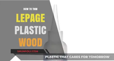 The Secret to Thinning Lepage Plastic Wood