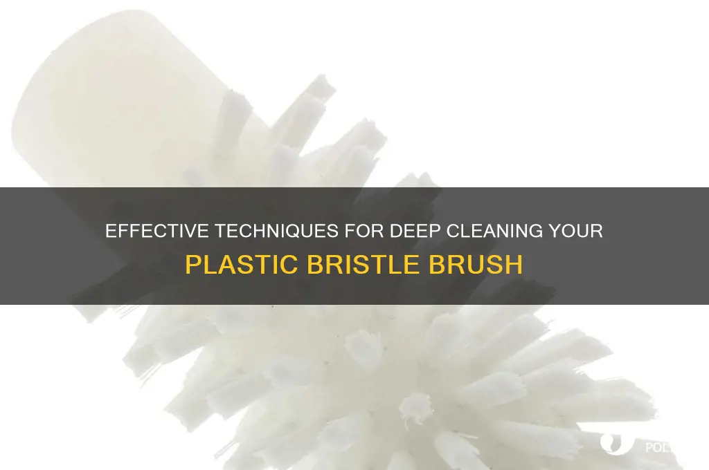 how to thoroughly clean a plastic bristle brush