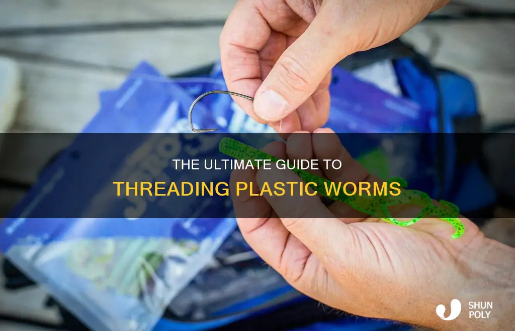 how to thread a plastic worm
