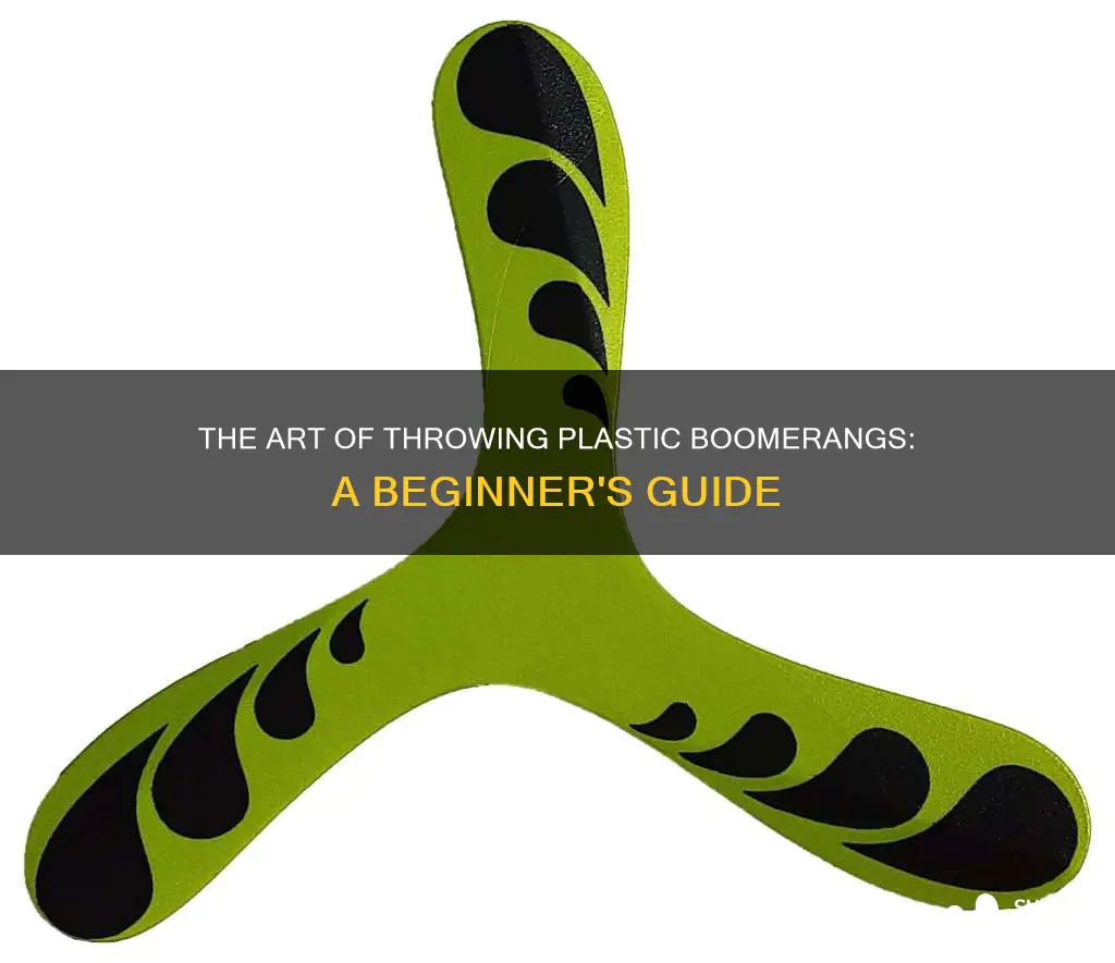 how to throw a plastic boomerang