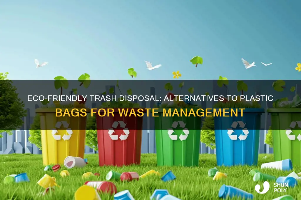 how to throw away trash without plastic bags