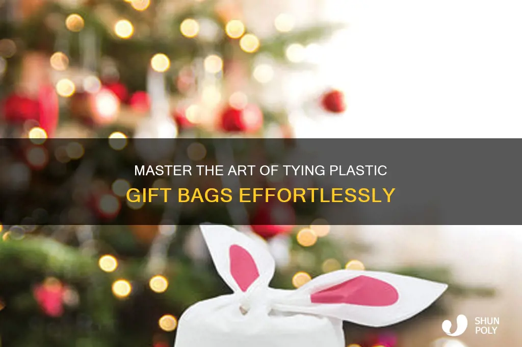 how to tie a plastic gift bag