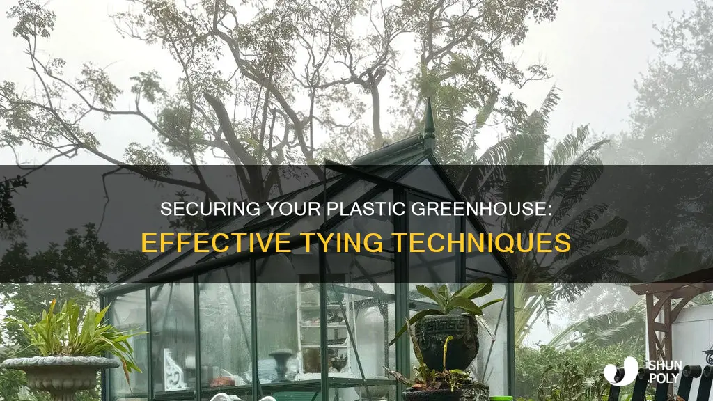 how to tie down a plastic greenhouse