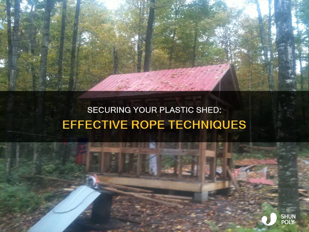 how to tie down a plastic shed