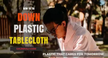 The Perfectly Secure Tablecloth: Tying Down Plastic Covers