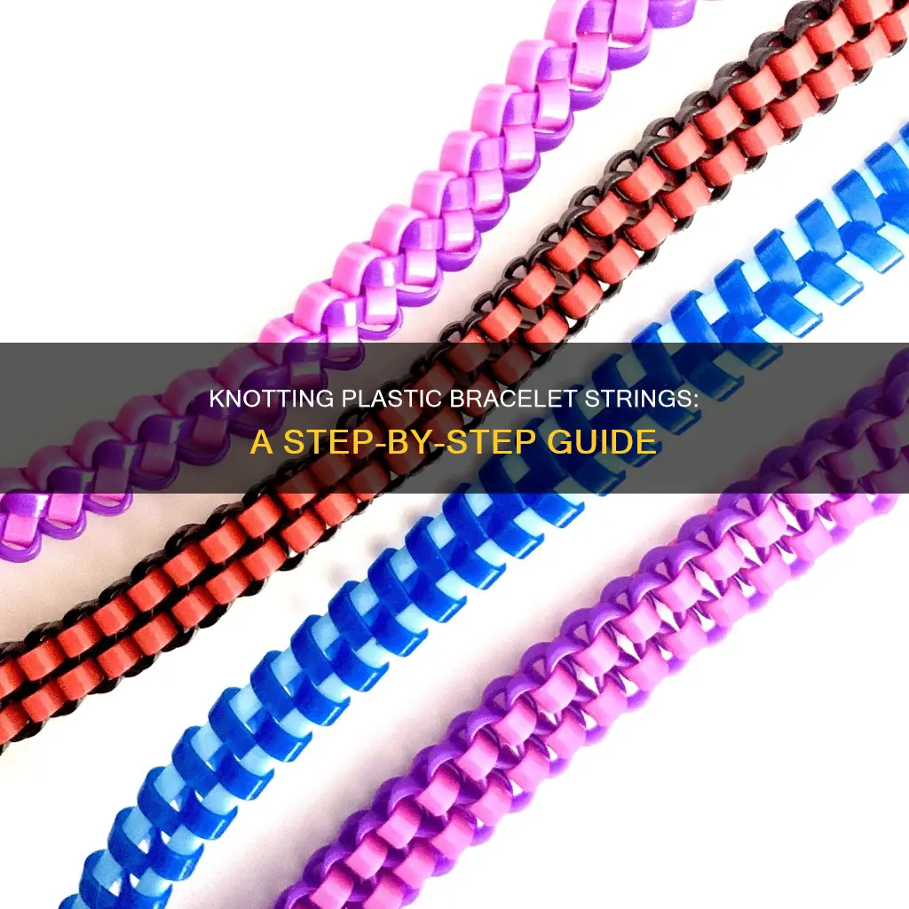 how to tie plastic bracelet string