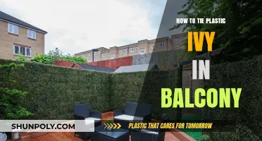 Securing Plastic Ivy: A Guide to Tying Greenery on Your Balcony