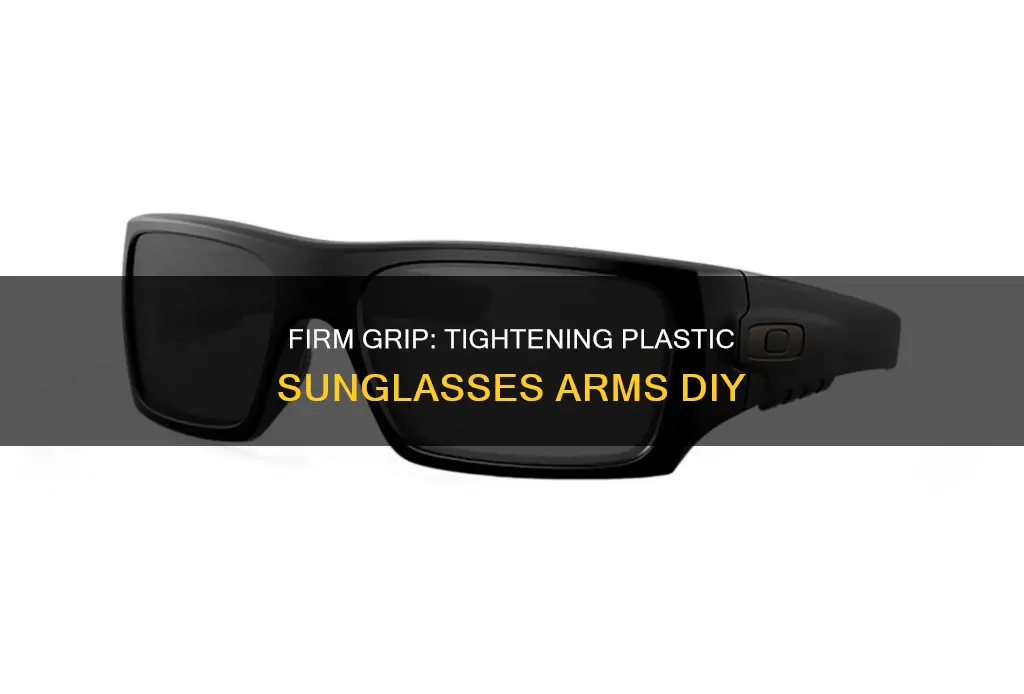 how to tighten plastic sunglasses arms