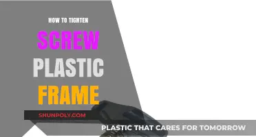 Tightening Loose Screws: Plastic Frame Fix