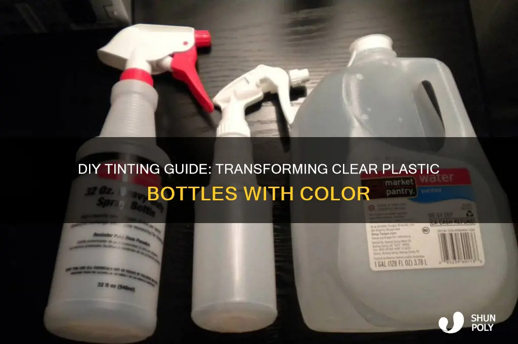 how to tint a plastic bottle