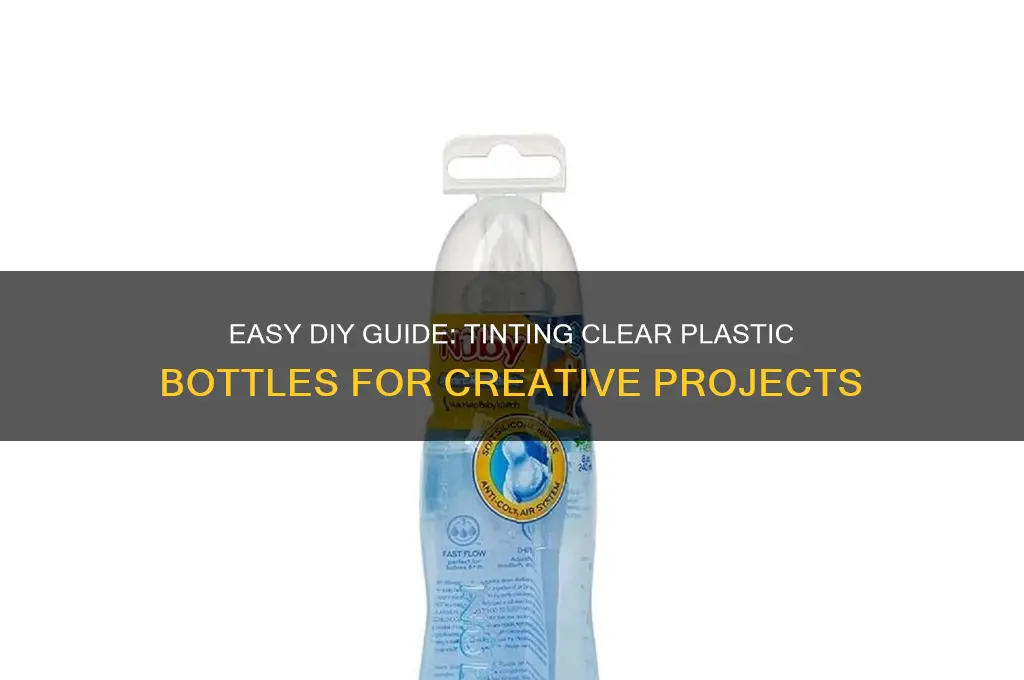 how to tint clear plastic bottles