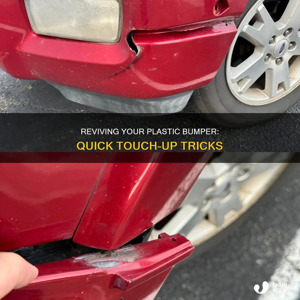 how to touch up a plastic bumber