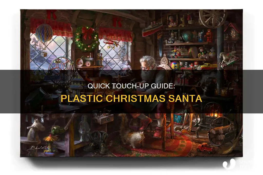 how to touch up plastic christmas santa