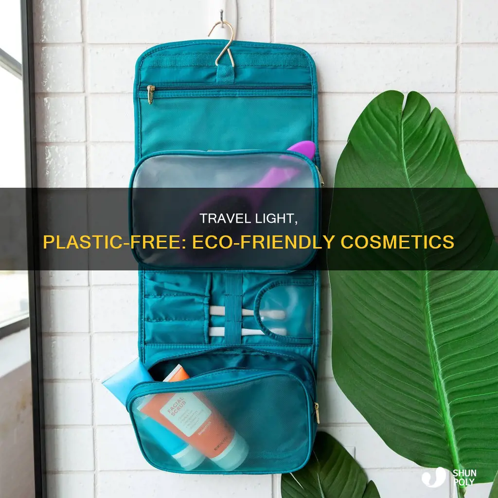 how to travel minimally plastic cosmetics
