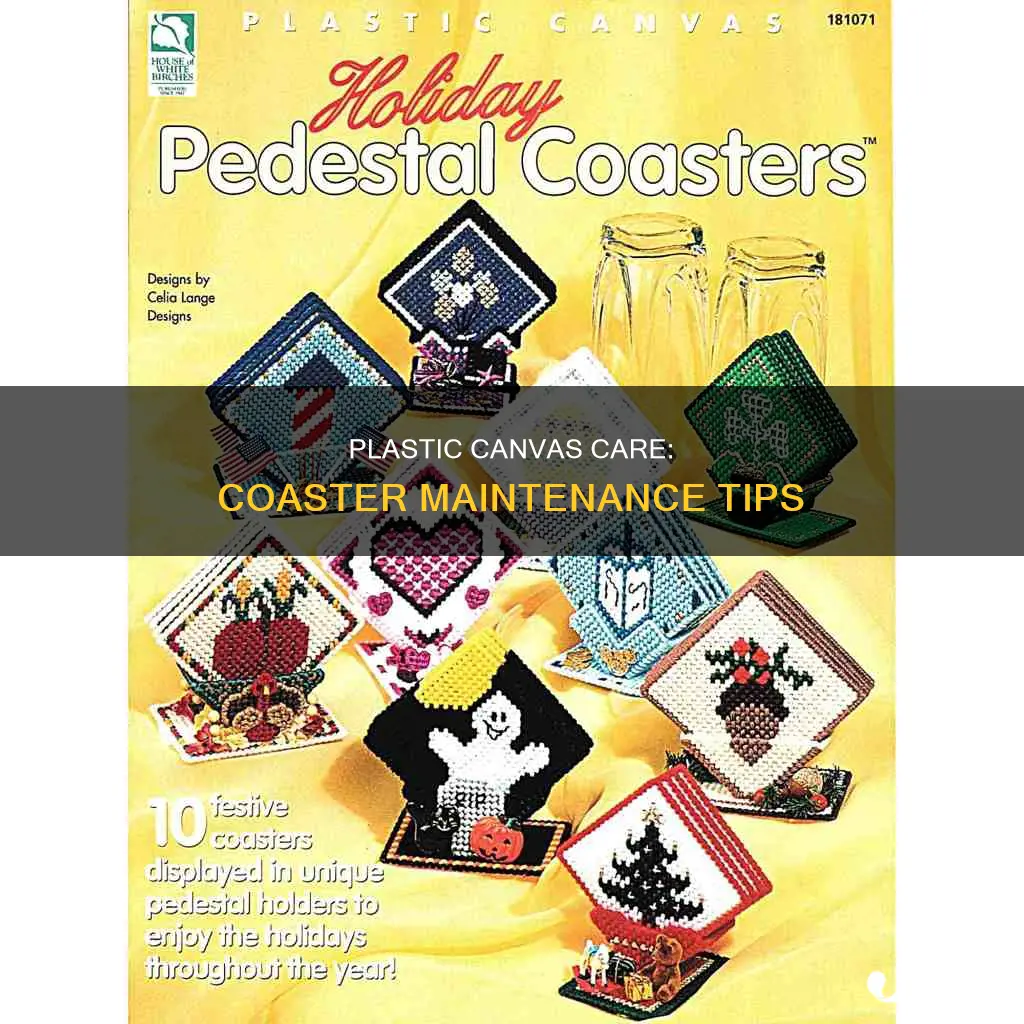 how to treat plastic canvas coasters