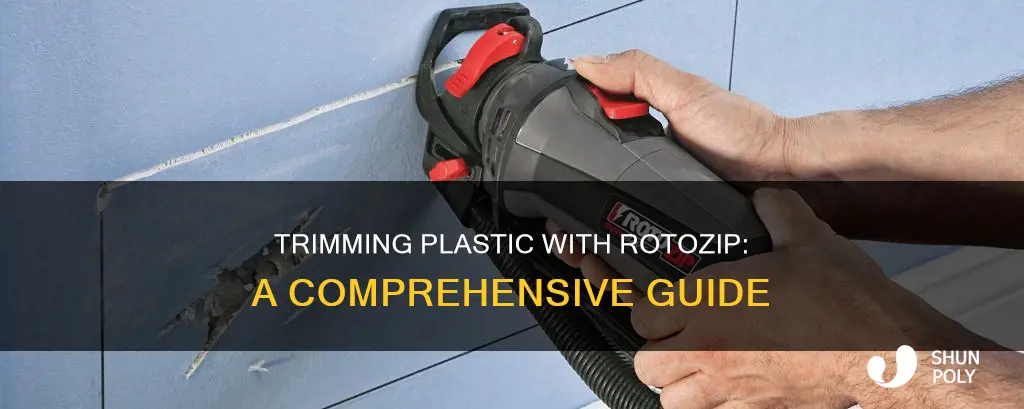 how to trim plastic with rotozip