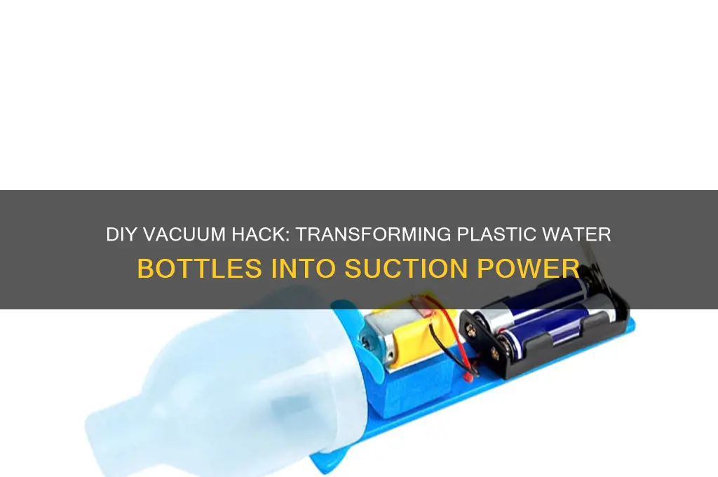 how to turn a plastic water bottle into a vacuum