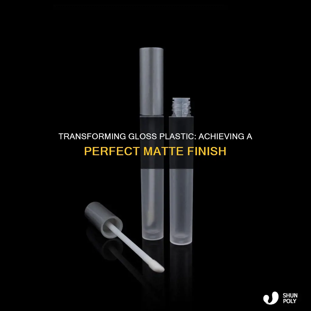 how to turn gloss plastic into matte