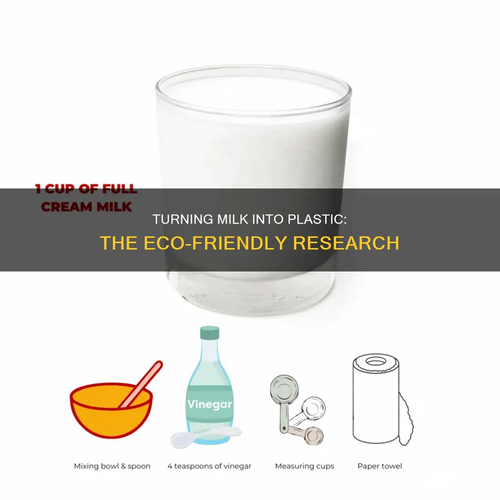 how to turn milk into plastic research